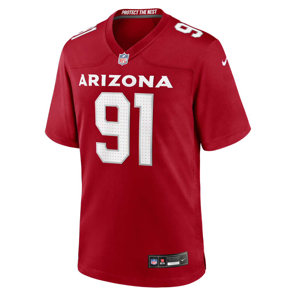 Men's Arizona Cardinals L.J. Collier Nike  Cardinal Team Game Jersey - Image 3