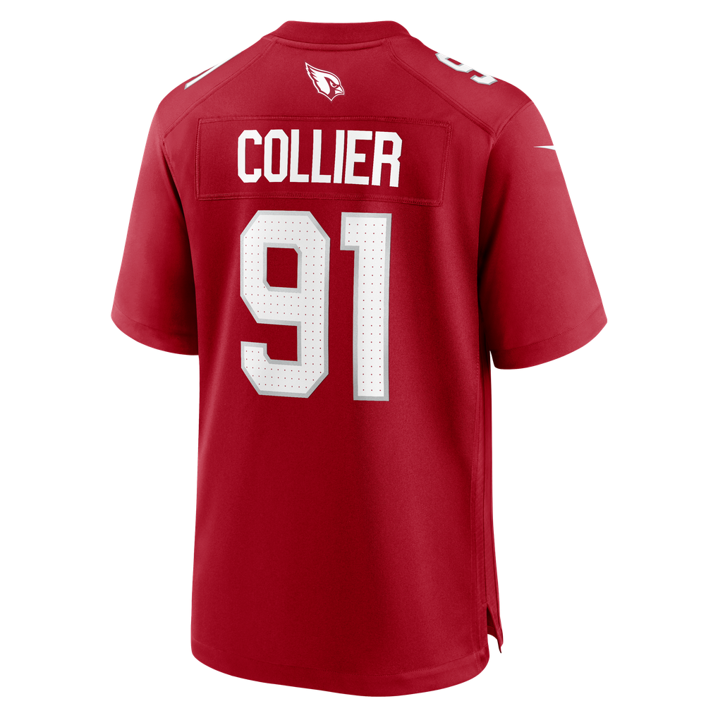 Men's Arizona Cardinals L.J. Collier Nike  Cardinal Team Game Jersey - Image 4