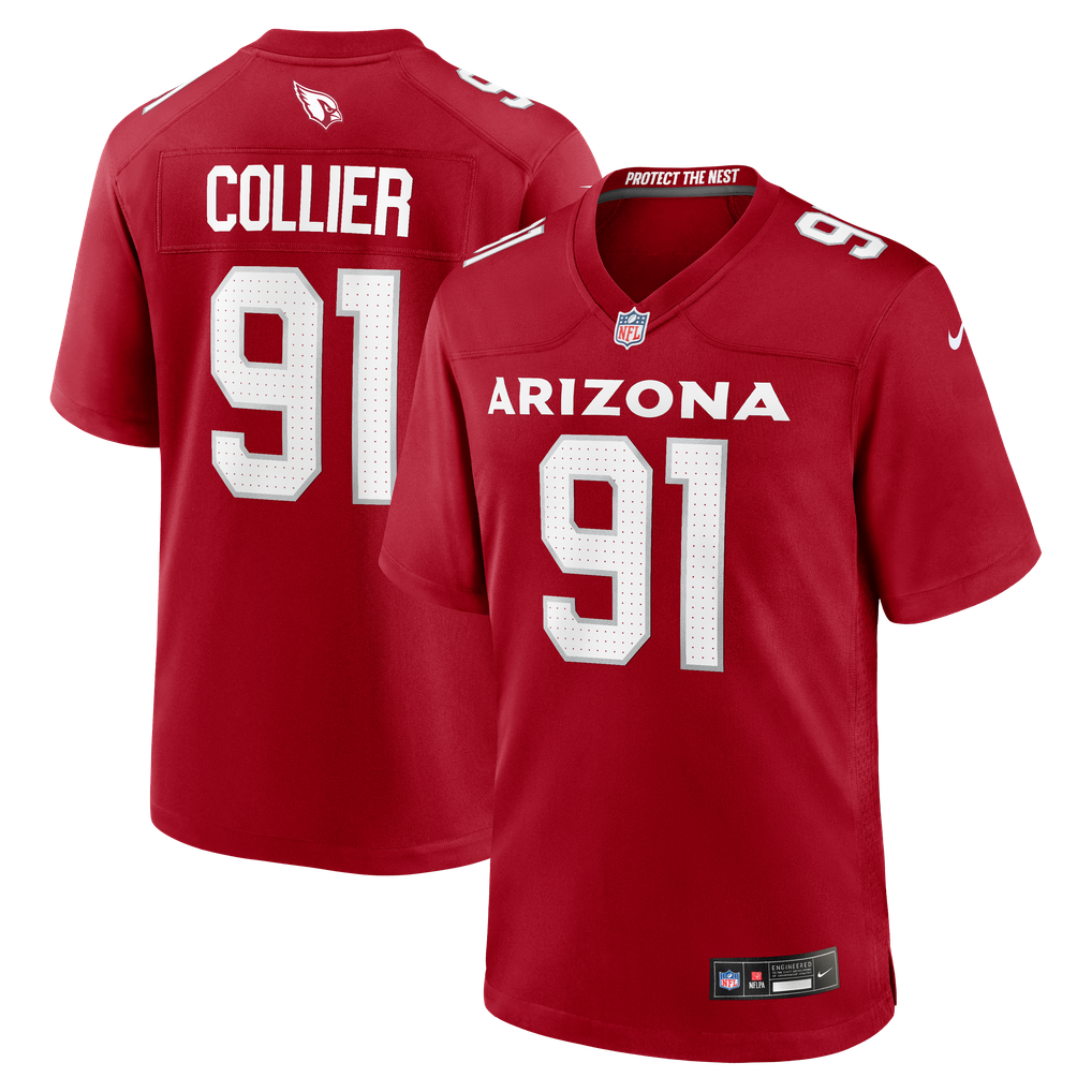 Men's Arizona Cardinals L.J. Collier Nike  Cardinal Team Game Jersey - Image 1