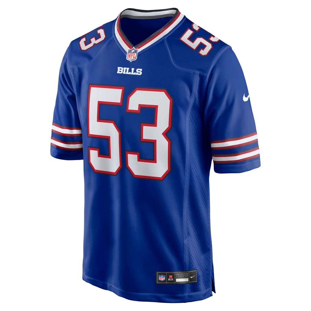 Men's Buffalo Bills Lloyd Cushenberry III Nike  Royal Team Game Jersey - Image 3
