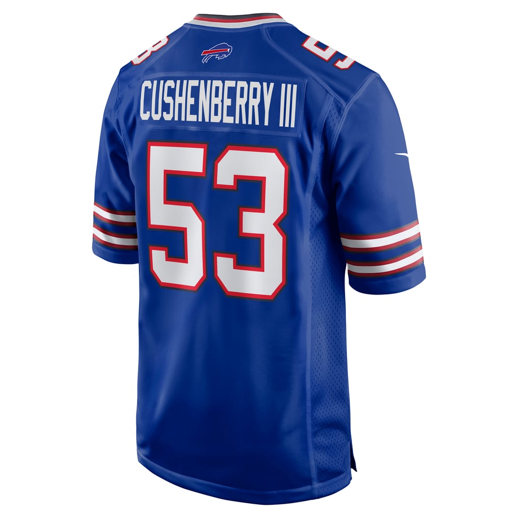 Men's Buffalo Bills Lloyd Cushenberry III Nike  Royal Team Game Jersey - Image 4