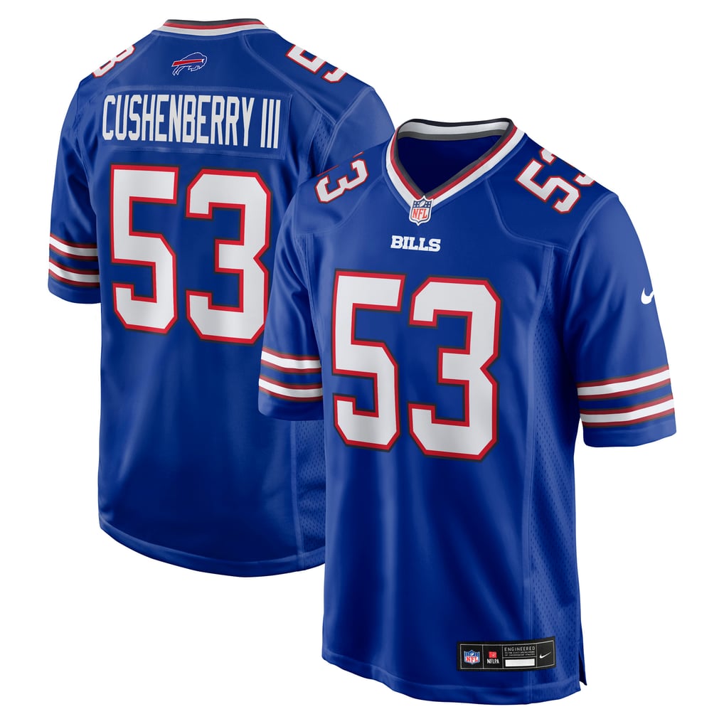 Men's Buffalo Bills Lloyd Cushenberry III Nike  Royal Team Game Jersey - Image 1