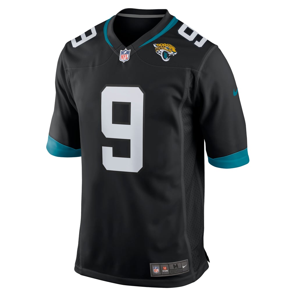Men's Jacksonville Jaguars Logan Cooke Nike Black Game Jersey - Image 3