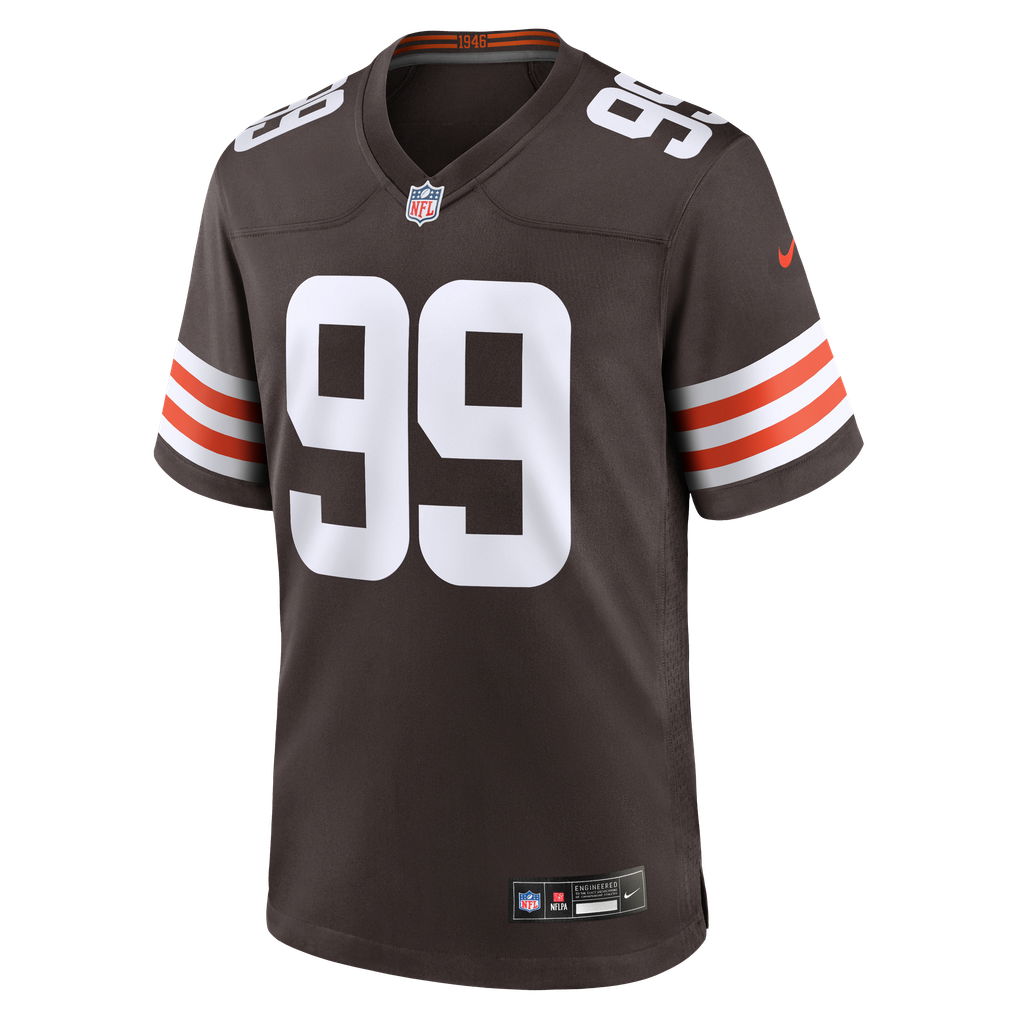 Men's Cleveland Browns Logan Fano Nike Brown Team Game Jersey - Image 5