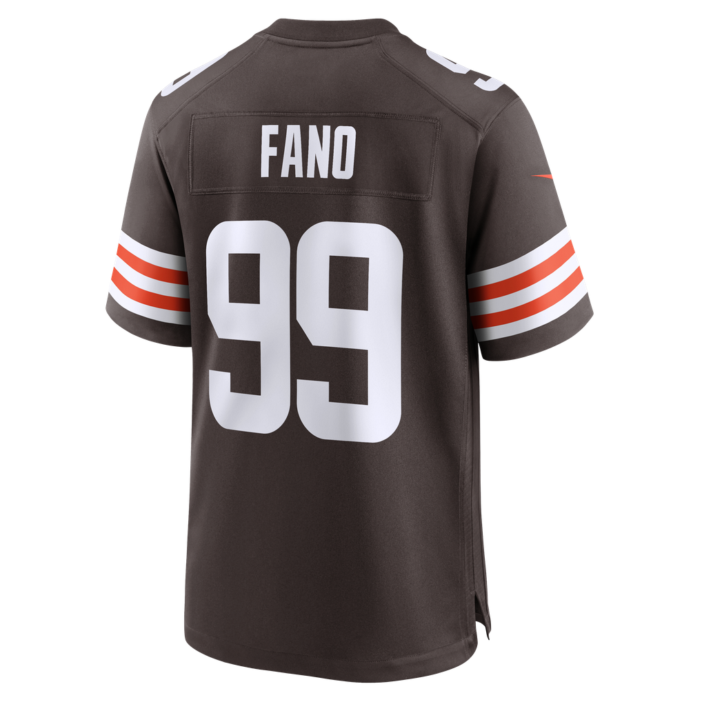 Men's Cleveland Browns Logan Fano Nike Brown Team Game Jersey - Image 6
