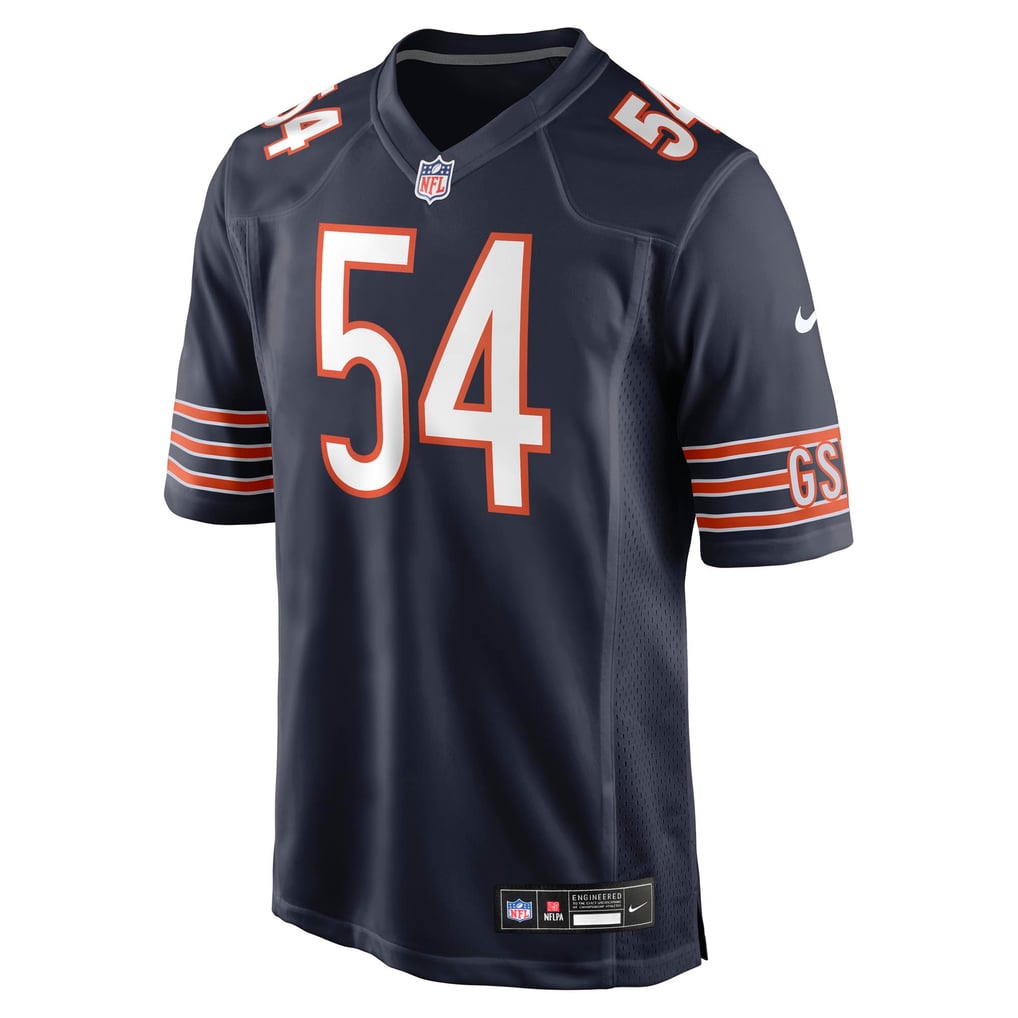Men's Chicago Bears Logan Jones Nike Navy Team Game Jersey - Image 5