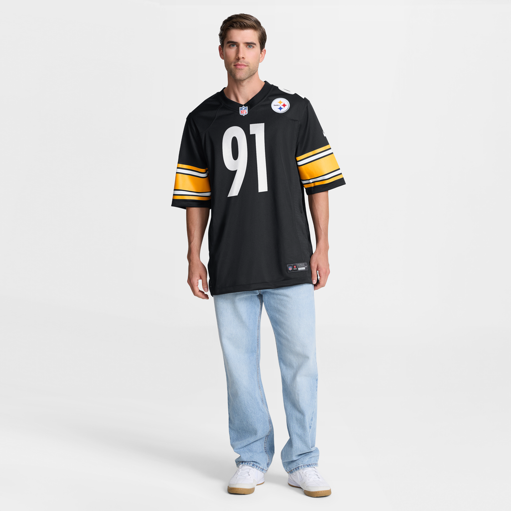 Men's Pittsburgh Steelers Logan Lee Nike  Black  Game Jersey - Image 5