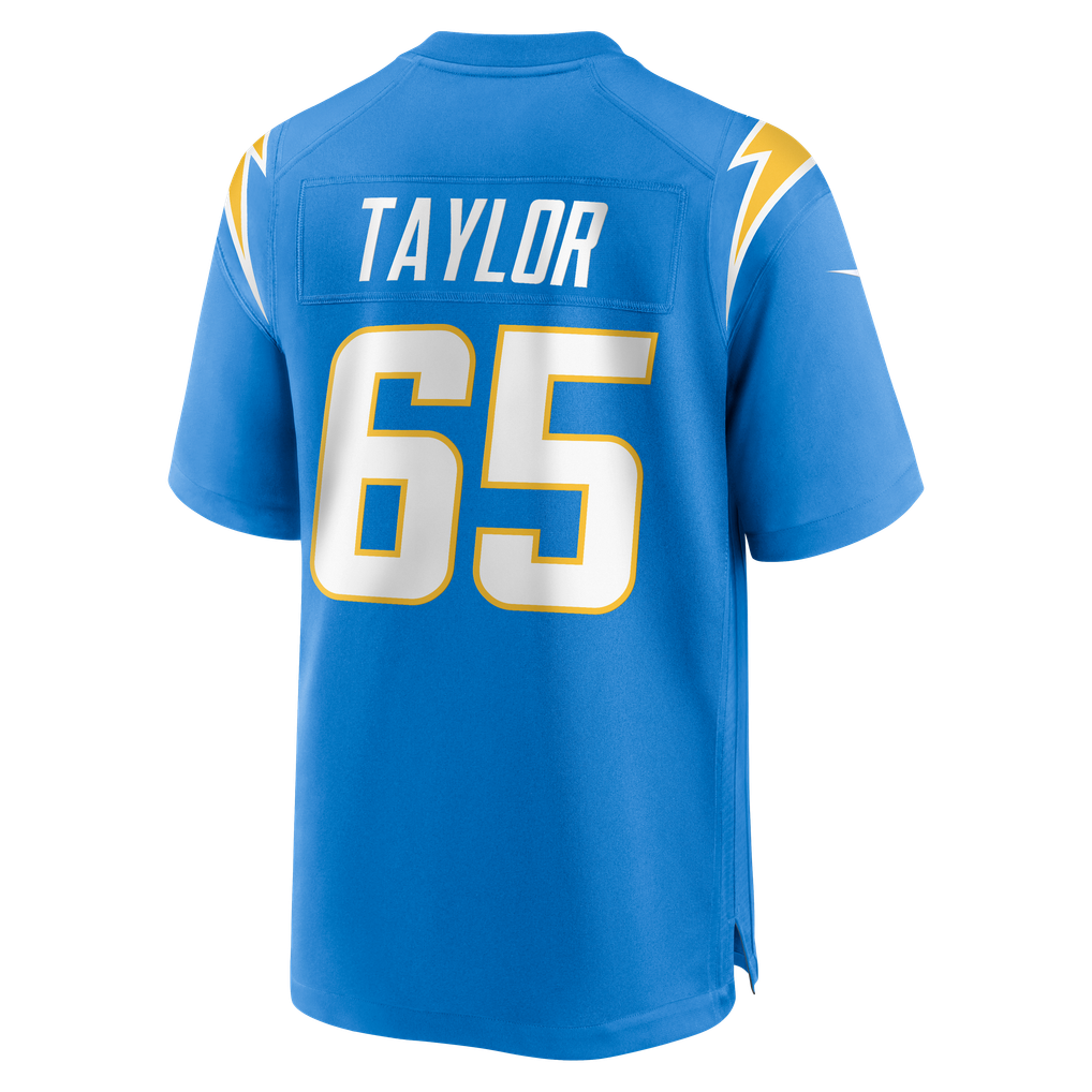Men's Los Angeles Chargers Logan Taylor Nike Powder Blue Team Game Jersey - Image 6