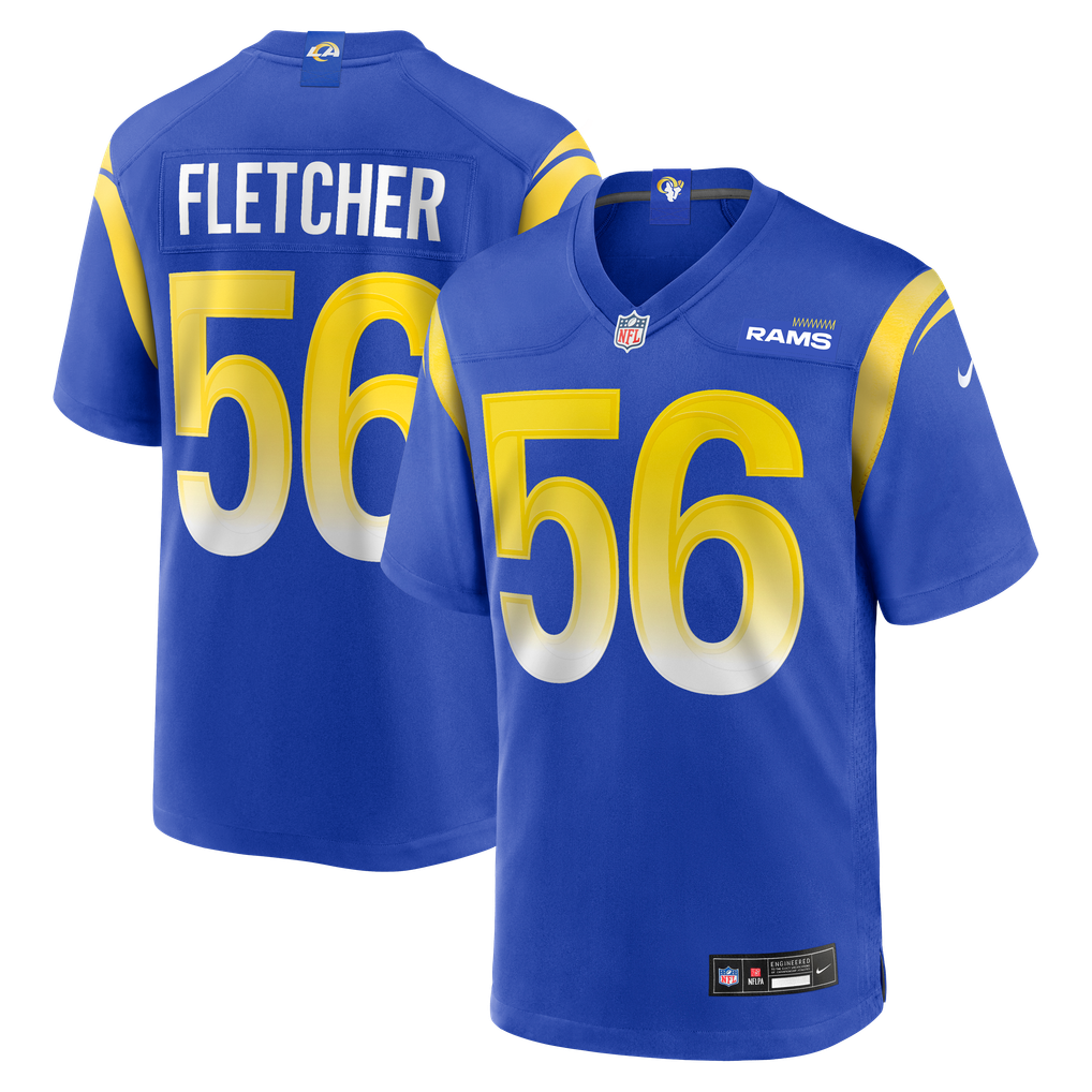 Men's Los Angeles Rams London Fletcher Nike Royal Game Retired Player Jersey - Image 1