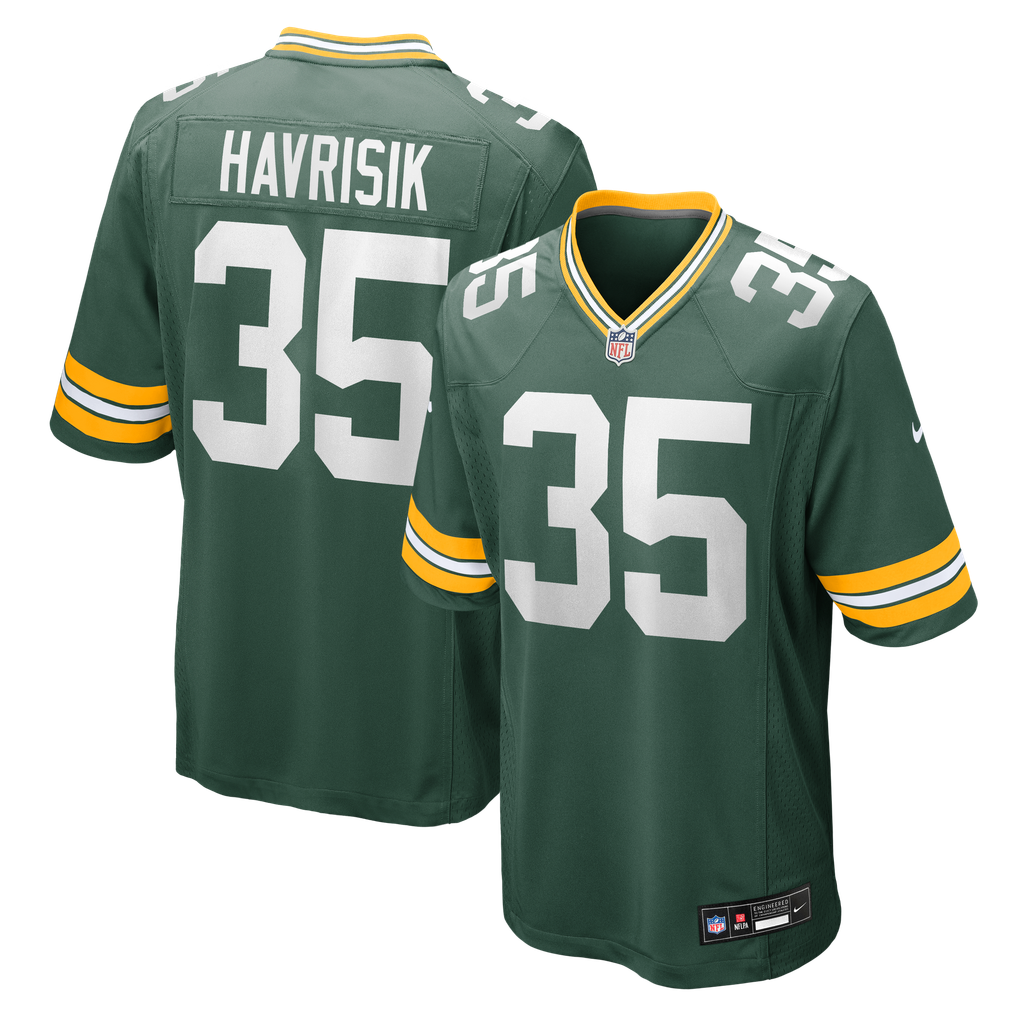 Men's Green Bay Packers Lucas Havrisik Nike  Green Team Game Jersey - Image 2