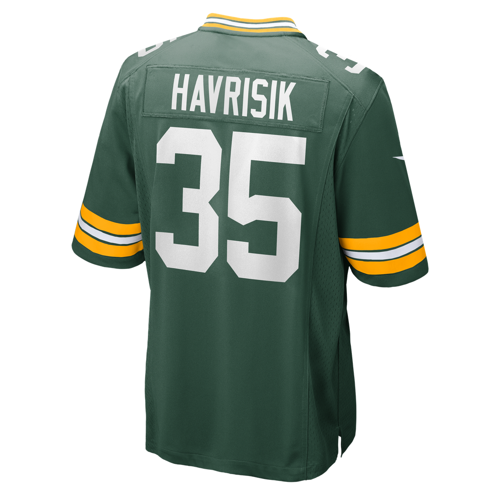 Men's Green Bay Packers Lucas Havrisik Nike  Green Team Game Jersey - Image 4