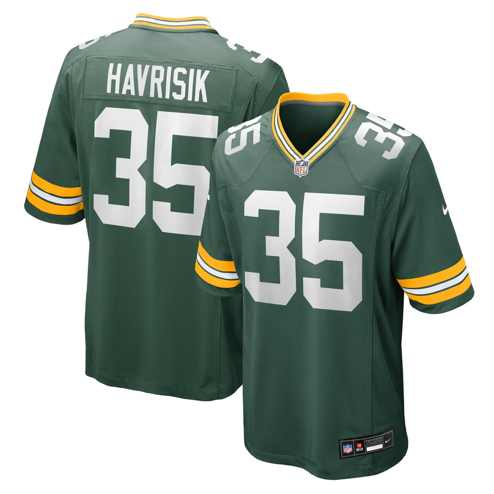 Men's Green Bay Packers Lucas Havrisik Nike  Green Team Game Jersey - Image 1