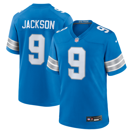 Men's Detroit Lions Lucky Jackson Nike Blue Team Game Jersey - Image 1