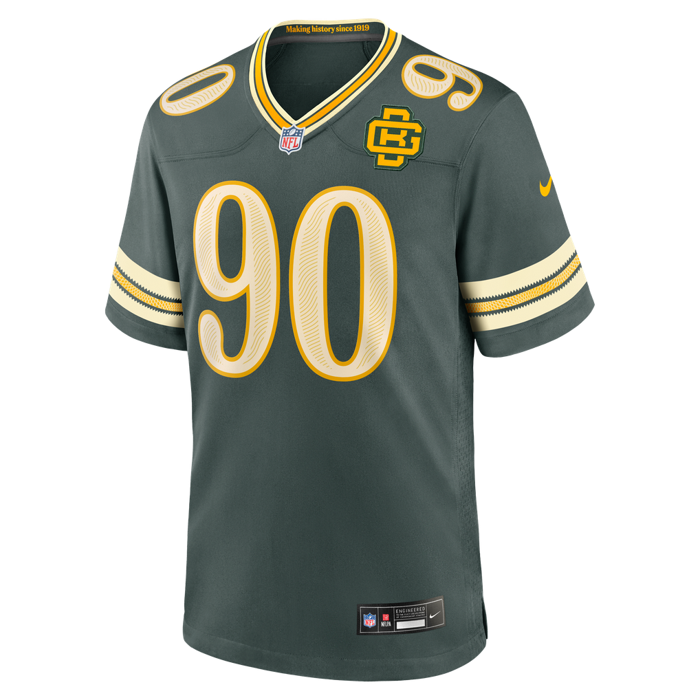 Men's Green Bay Packers Lukas Van Ness Nike Green 2026 Rivalries Collection Game Jersey - Image 3