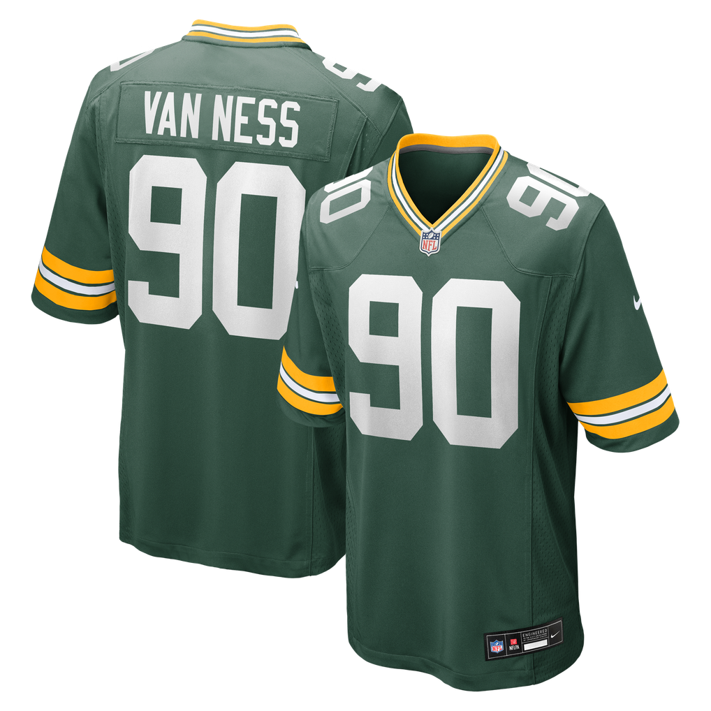 Men's Green Bay Packers Lukas Van Ness Nike Green  Game Jersey - Image 2