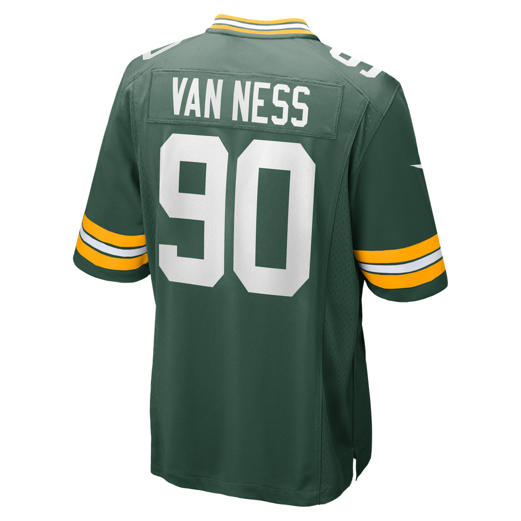 Men's Green Bay Packers Lukas Van Ness Nike Green  Game Jersey - Image 4