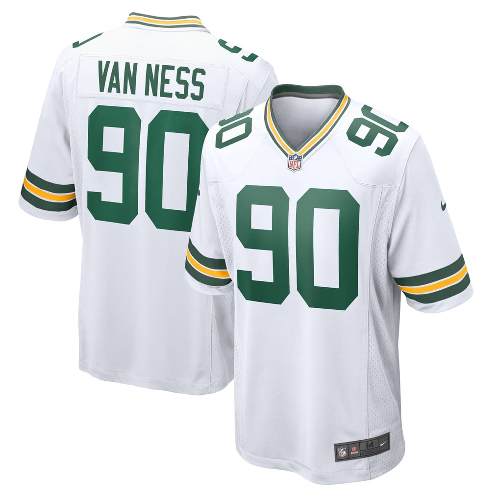 Men's Green Bay Packers Lukas Van Ness Nike  White  Game Jersey - Image 2
