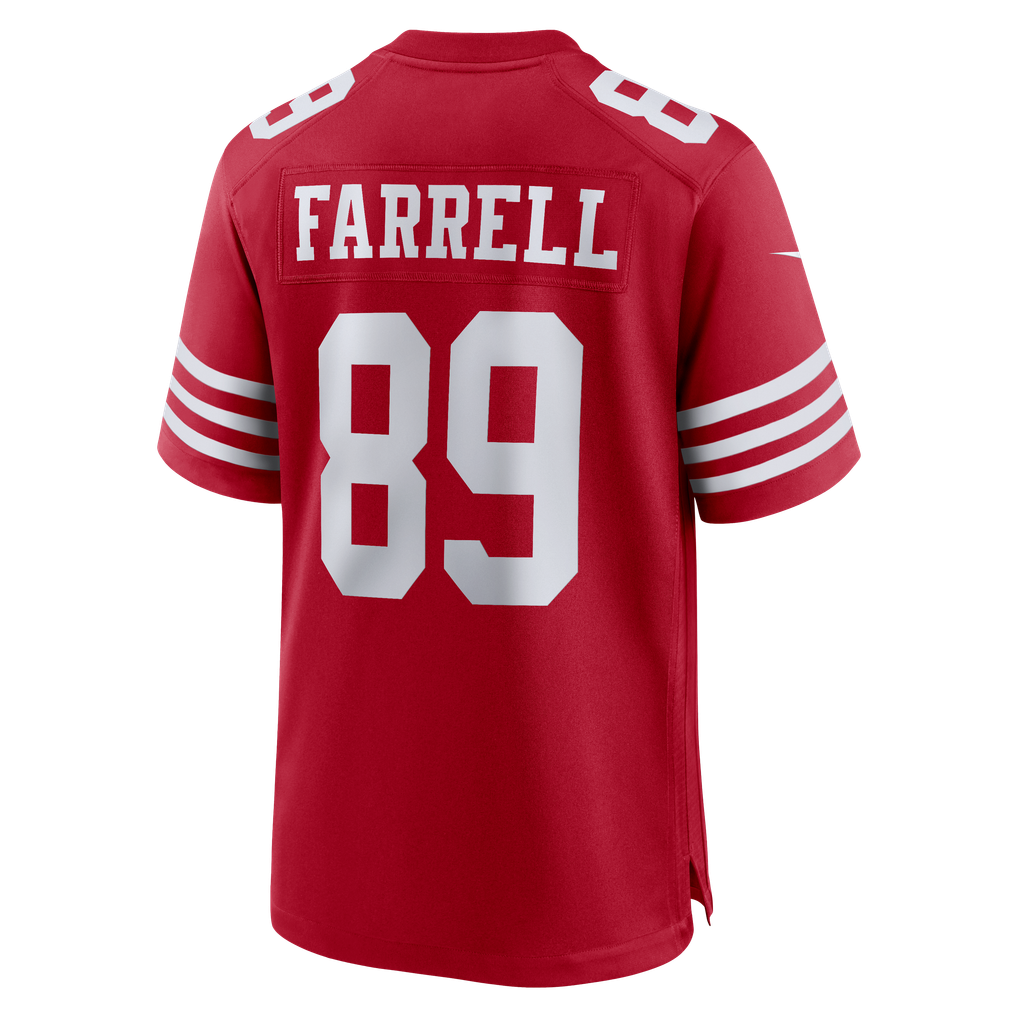 Men's San Francisco 49ers Luke Farrell Nike  Scarlet Team Game Jersey - Image 4