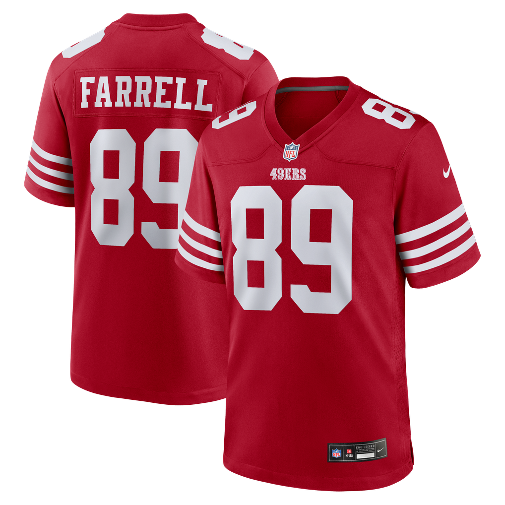 Men's San Francisco 49ers Luke Farrell Nike  Scarlet Team Game Jersey - Image 1