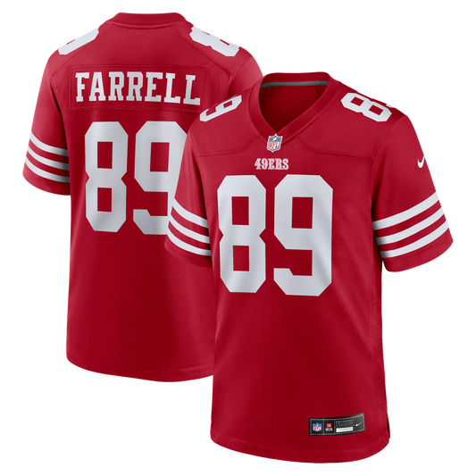 Men's San Francisco 49ers Luke Farrell Nike  Scarlet Team Game Jersey - Image 1