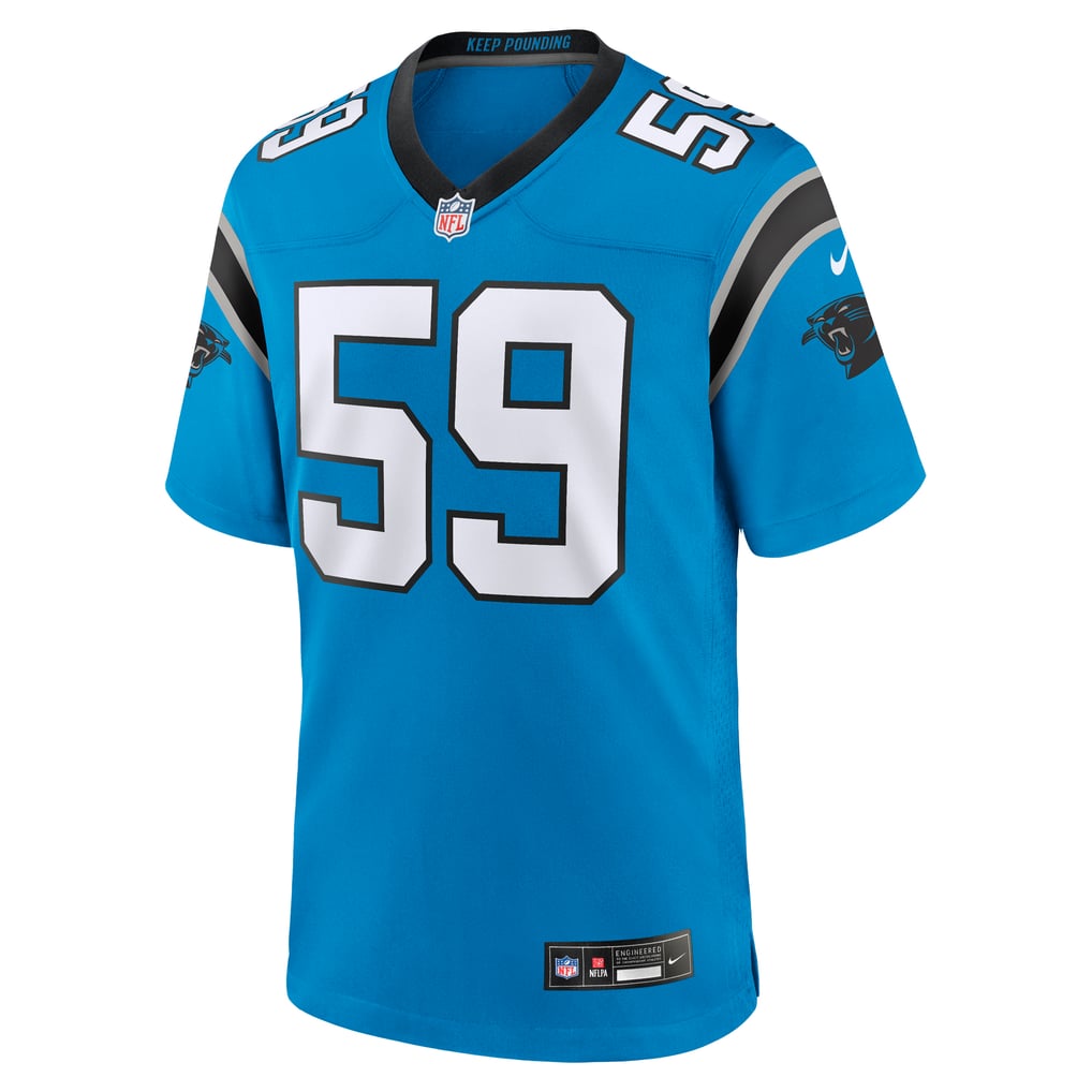 Men's Carolina Panthers Luke Kuechly Nike Blue Retired Player Alternate Game Jersey - Image 3
