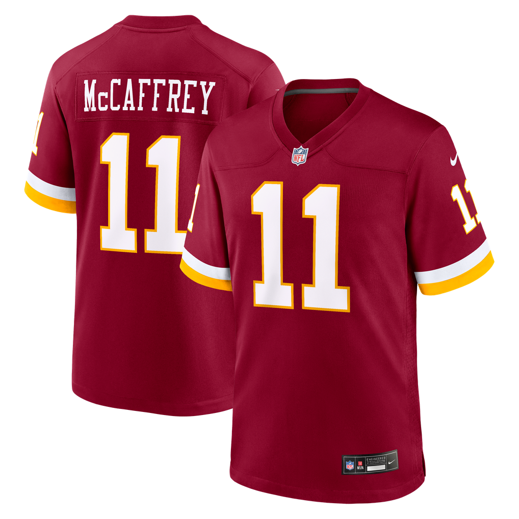 Men's Washington Commanders Luke McCaffrey Nike Burgundy Game Jersey - Image 1