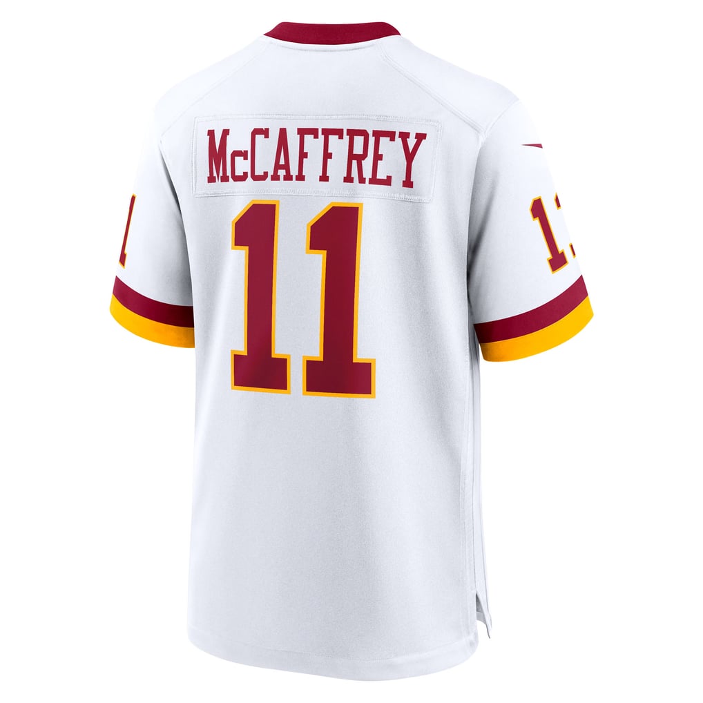 Men's Washington Commanders Luke McCaffrey Nike White Game Super Bowl Era Jersey - Image 4