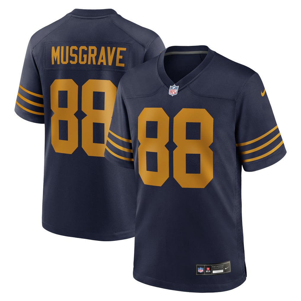 Men's Green Bay Packers Luke Musgrave Nike Navy The 1923 Classic Game Jersey - Image 2