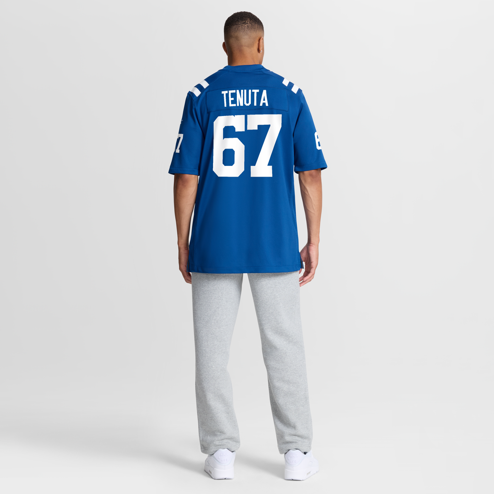 Men's Indianapolis Colts Luke Tenuta Nike  Royal Team Game Jersey - Image 11