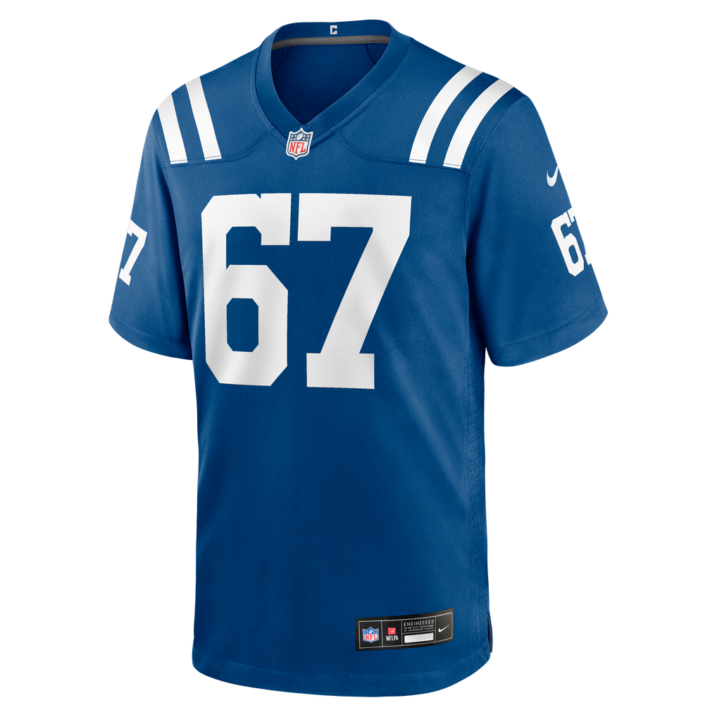 Men's Indianapolis Colts Luke Tenuta Nike  Royal Team Game Jersey - Image 3