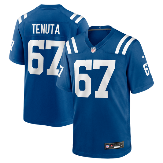 Men's Indianapolis Colts Luke Tenuta Nike  Royal Team Game Jersey - Image 1