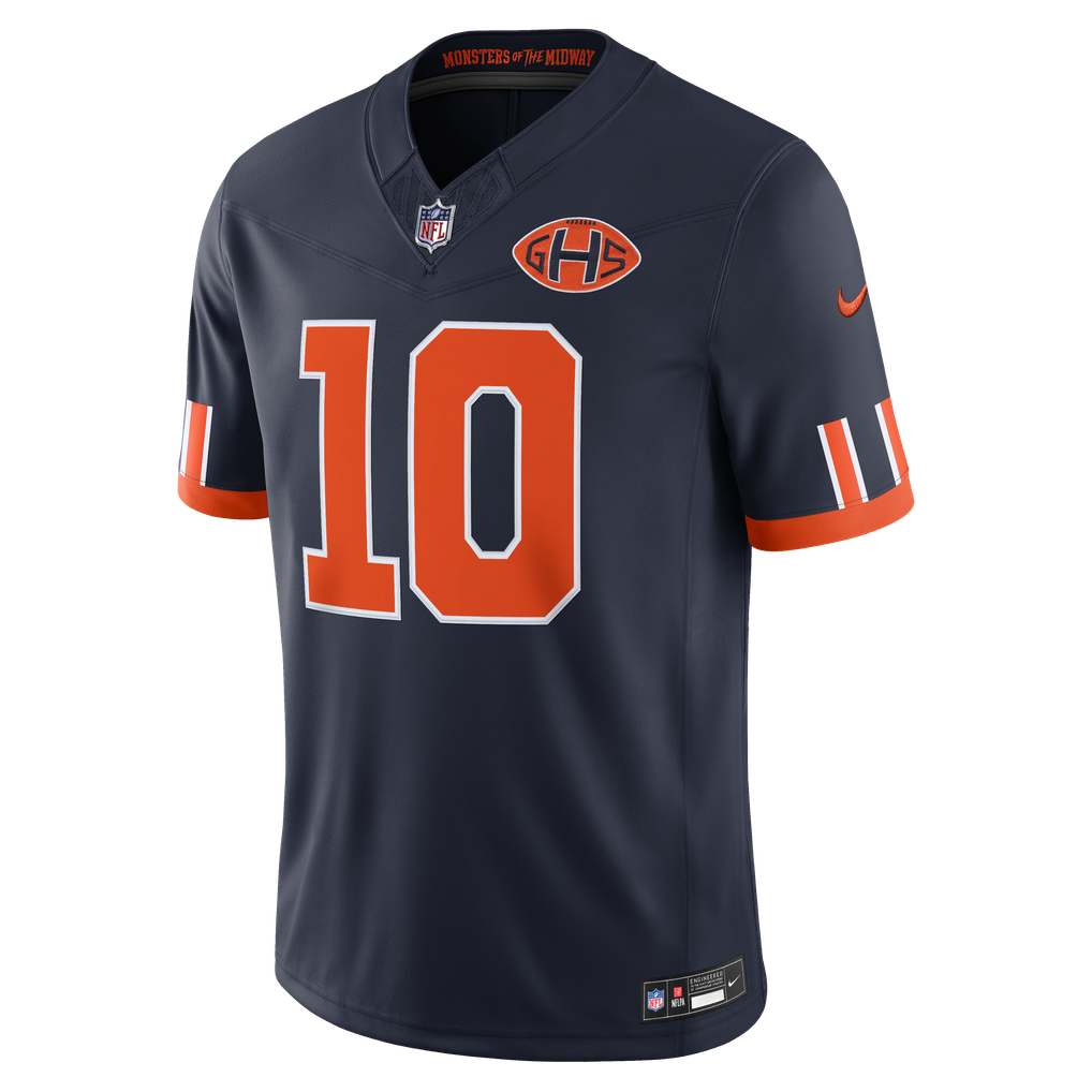 Men's Chicago Bears Luther Burden III Nike Navy 2026 Rivalries Collection Stitched Limited Jersey - Image 3