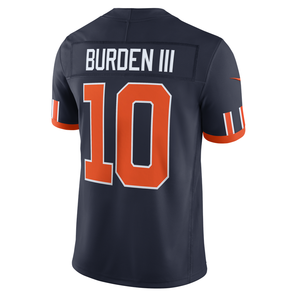 Men's Chicago Bears Luther Burden III Nike Navy 2026 Rivalries Collection Stitched Limited Jersey - Image 4