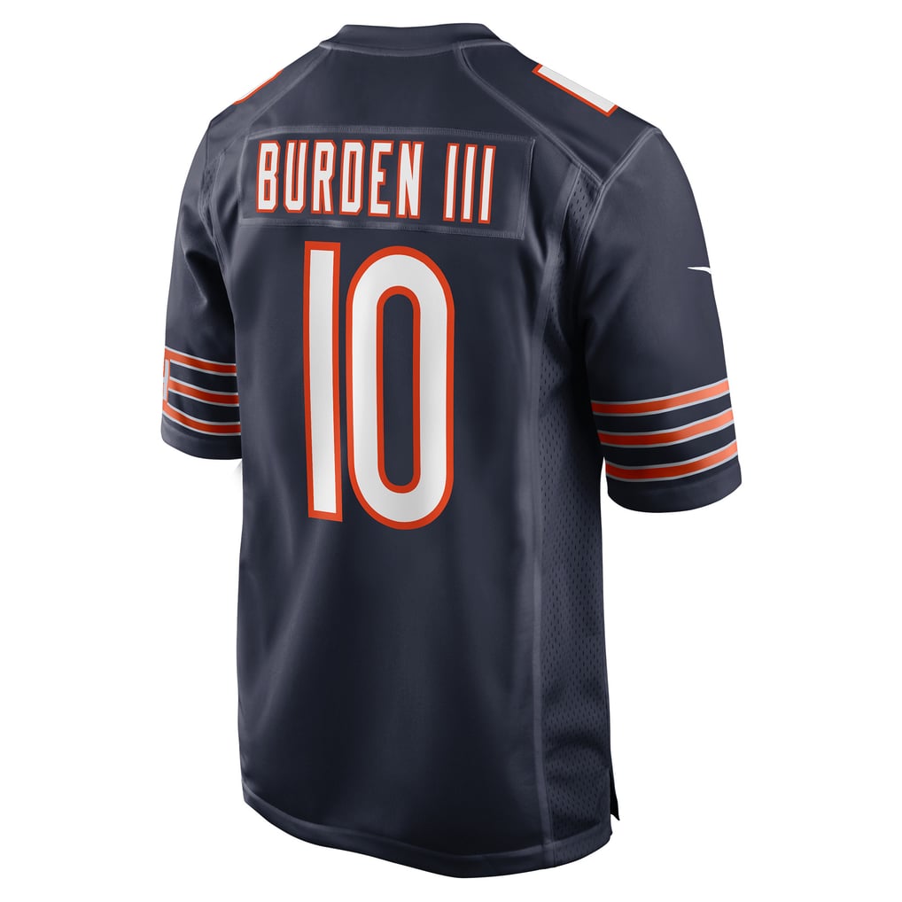 Men's Chicago Bears Luther Burden III Nike Navy Team Game Jersey - Image 4