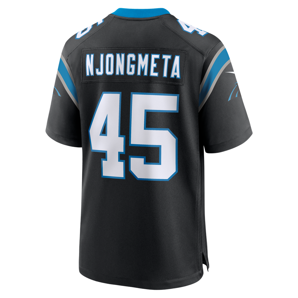 Men's Carolina Panthers Maema Njongmeta Nike Black Game Jersey - Image 4