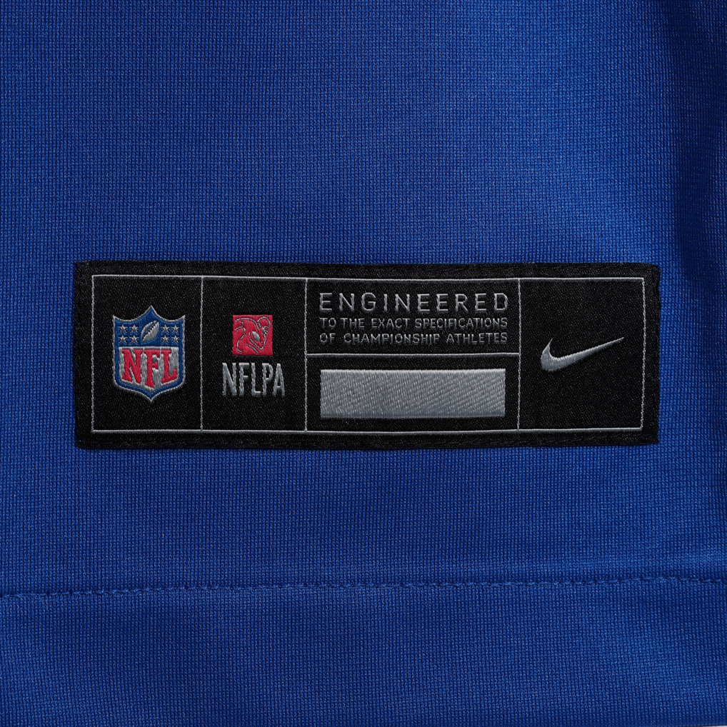 Men's New York Giants Malachi Fields Nike Royal Team Game Jersey - Image 9