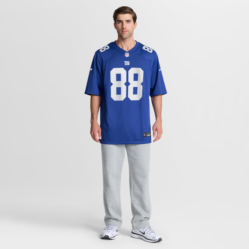 Men's New York Giants Malachi Fields Nike Royal Team Game Jersey - Image 3