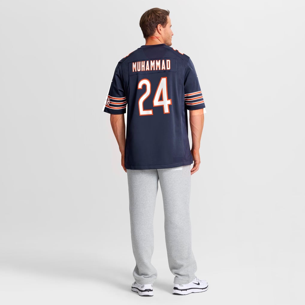 Men's Chicago Bears Malik Muhammad Nike Navy Team Game Jersey - Image 4