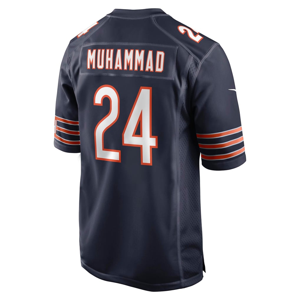 Men's Chicago Bears Malik Muhammad Nike Navy Team Game Jersey - Image 6