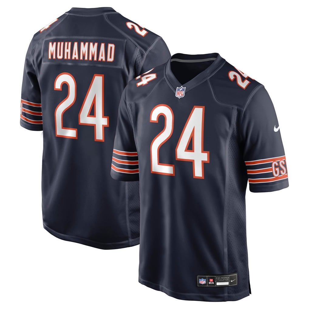 Men's Chicago Bears Malik Muhammad Nike Navy Team Game Jersey - Image 1