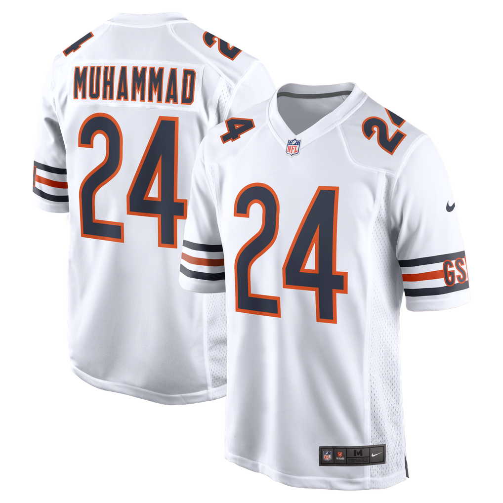 Men's Chicago Bears Malik Muhammad Nike White Game Jersey - Image 2