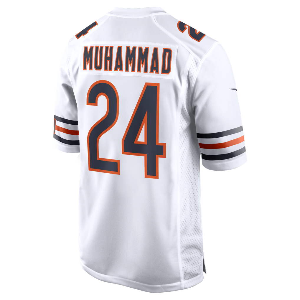 Men's Chicago Bears Malik Muhammad Nike White Game Jersey - Image 4