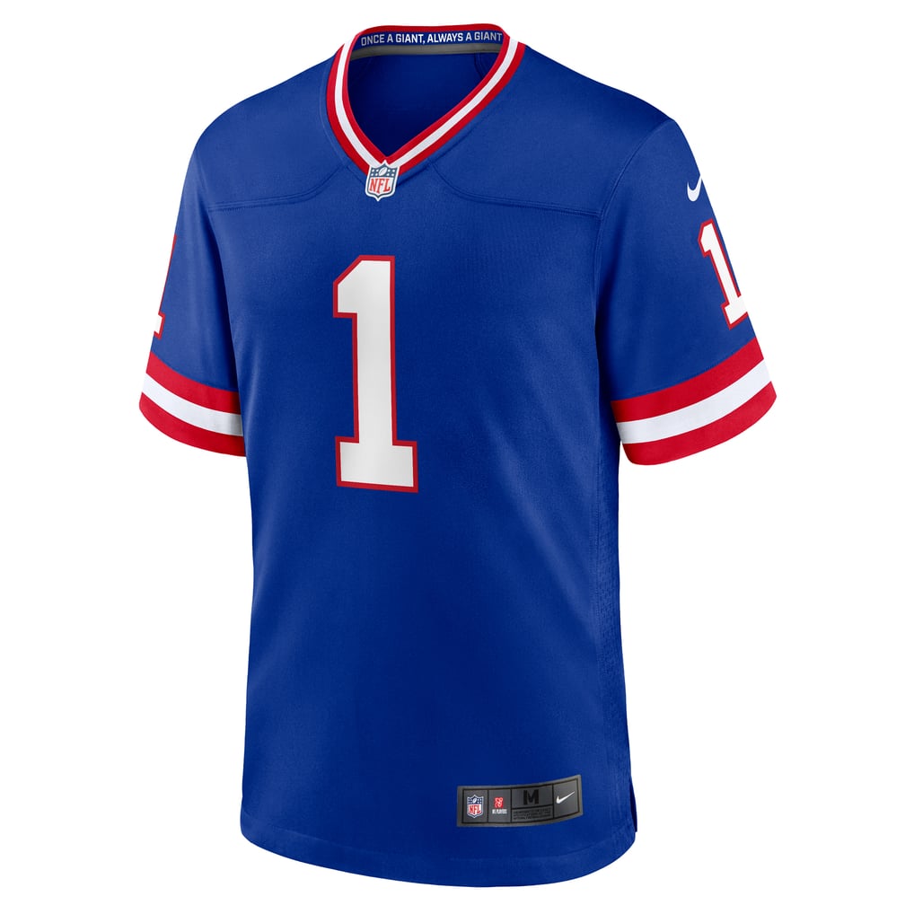 Men's New York Giants Malik Nabers Nike Royal Game Player Jersey - Image 3