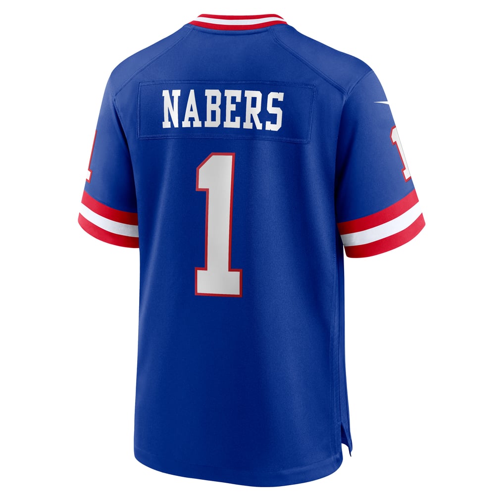 Men's New York Giants Malik Nabers Nike Royal Game Player Jersey - Image 4