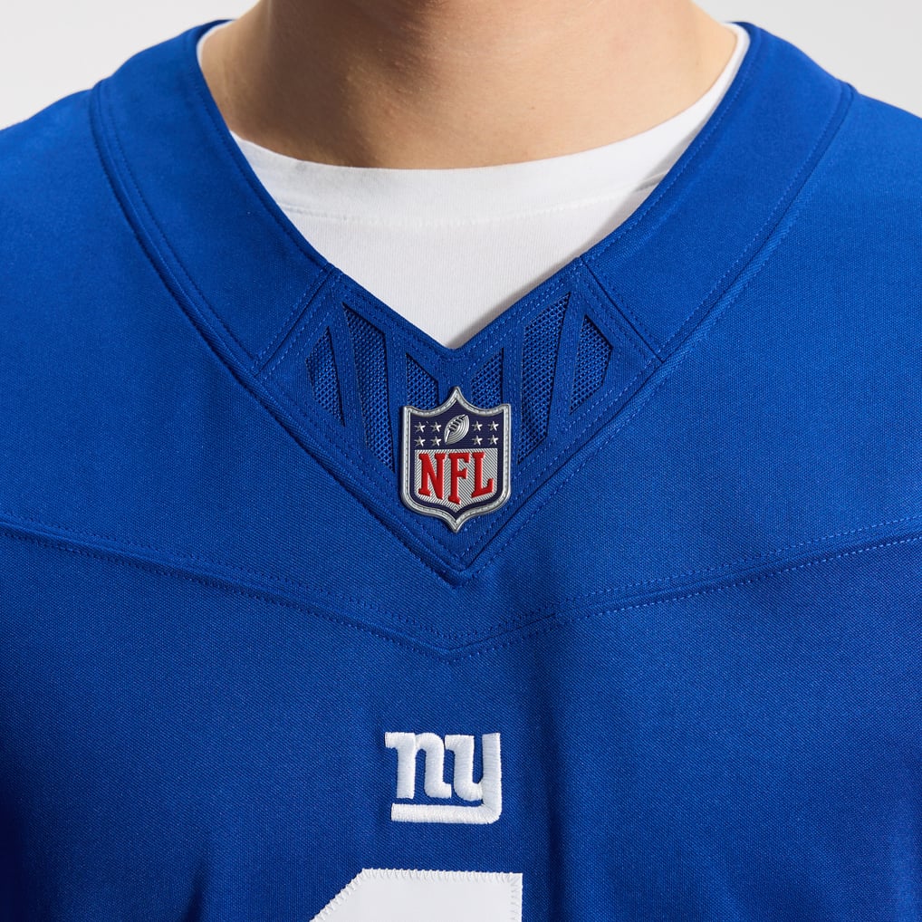 Men's New York Giants Malik Nabers Nike Royal Team Vapor F.U.S.E. Stitched Limited Jersey - Image 10