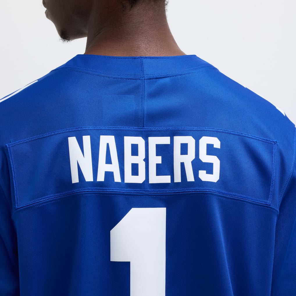 Men's New York Giants Malik Nabers Nike Royal Vapor F.U.S.E. Limited Jersey - Image 9