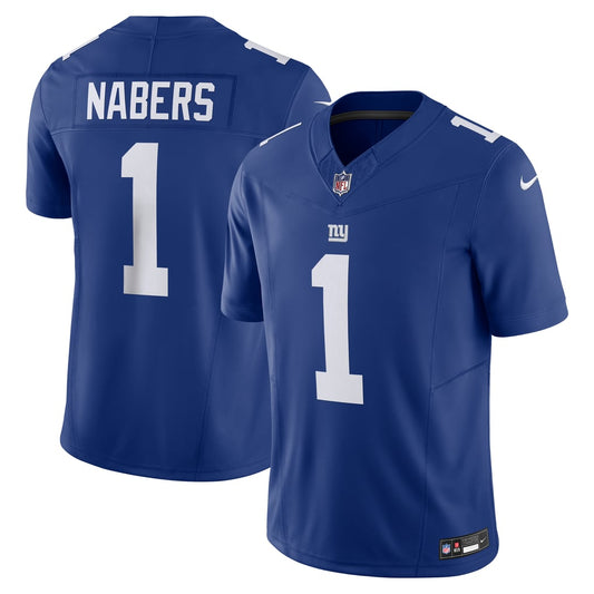 Men's New York Giants Malik Nabers Nike Royal Vapor F.U.S.E. Limited Jersey - Image 1