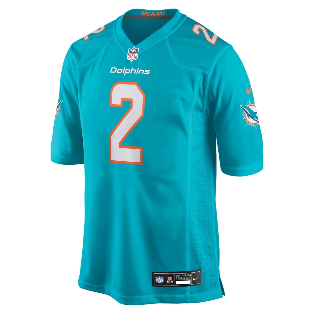 Men's Miami Dolphins Malik Willis Nike Aqua Game Jersey - Image 3