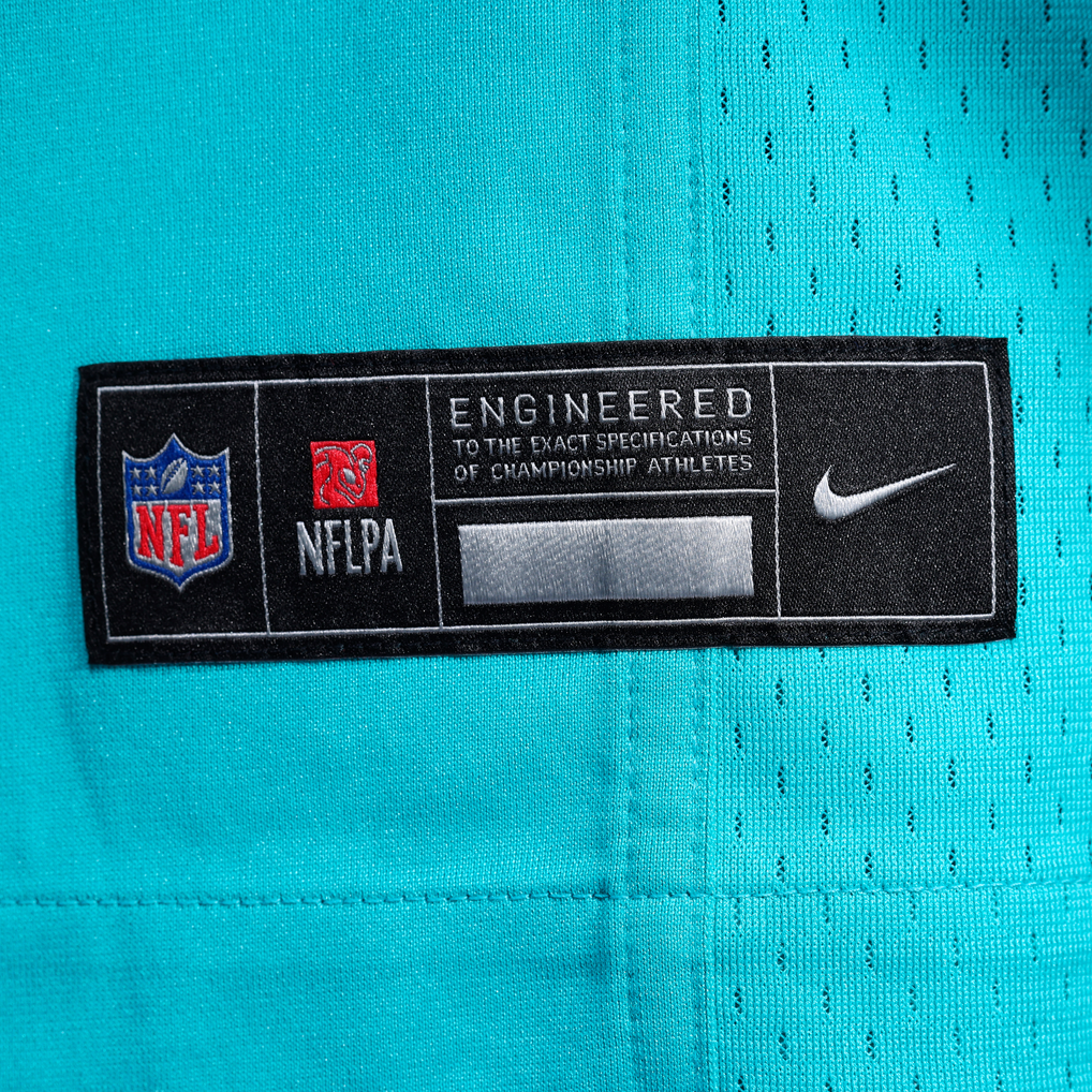 Men's Miami Dolphins Malik Willis Nike Aqua Game Jersey - Image 7