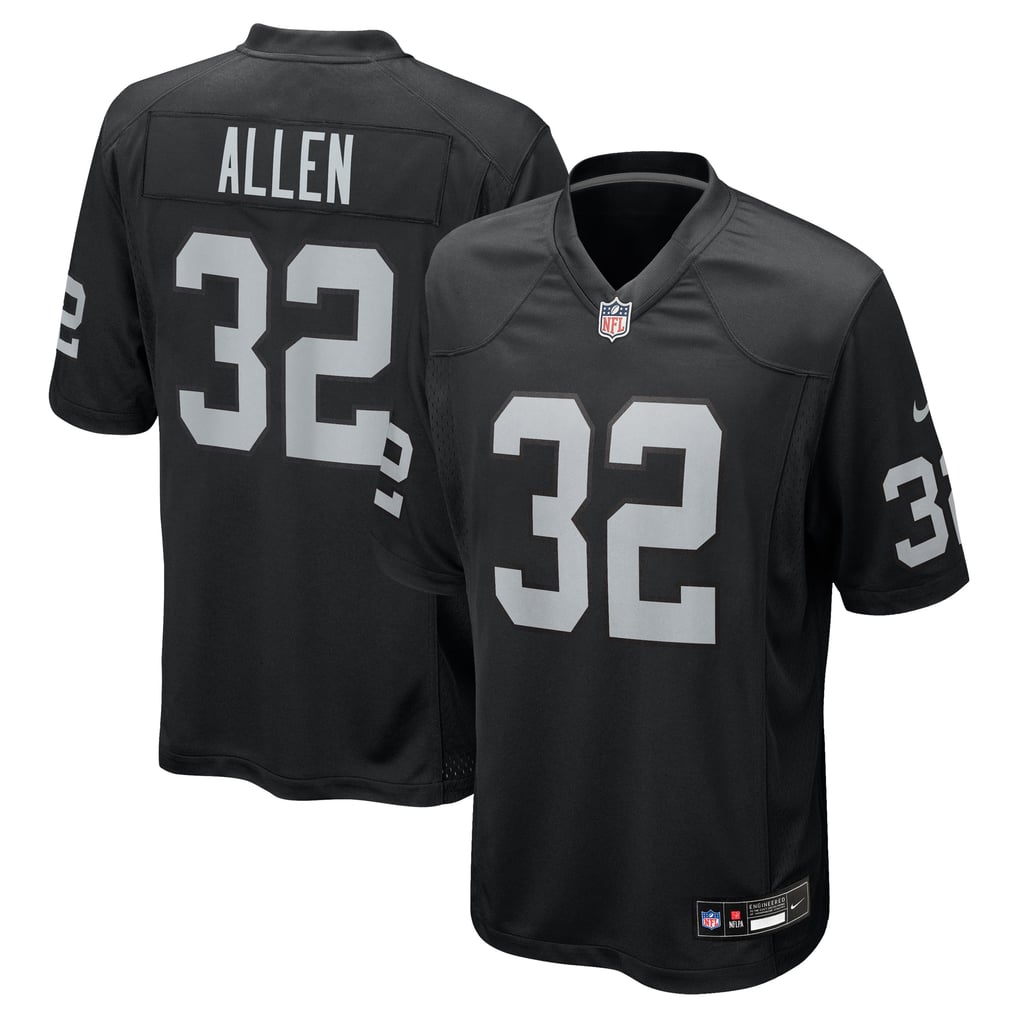 Men's Las Vegas Raiders Marcus Allen Nike Black Game Retired Player Jersey - Image 1